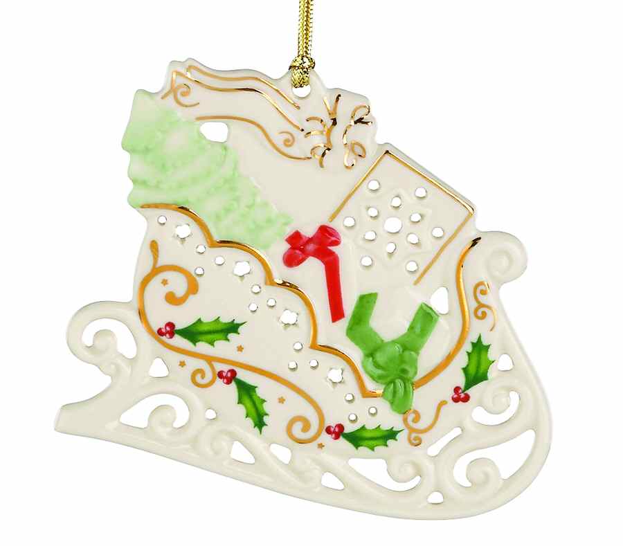 Joyous Tidings 2010-Sleigh - Boxed by Lenox-1