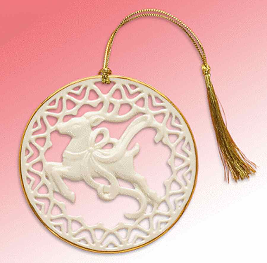 Traditional Pierced Ornaments Reindeer - Boxed by Lenox-1