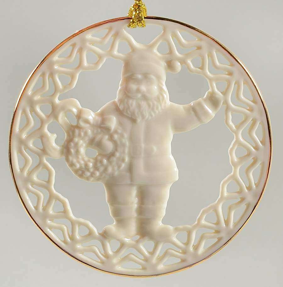 Traditional Pierced Ornaments Santa - Boxed by Lenox-1
