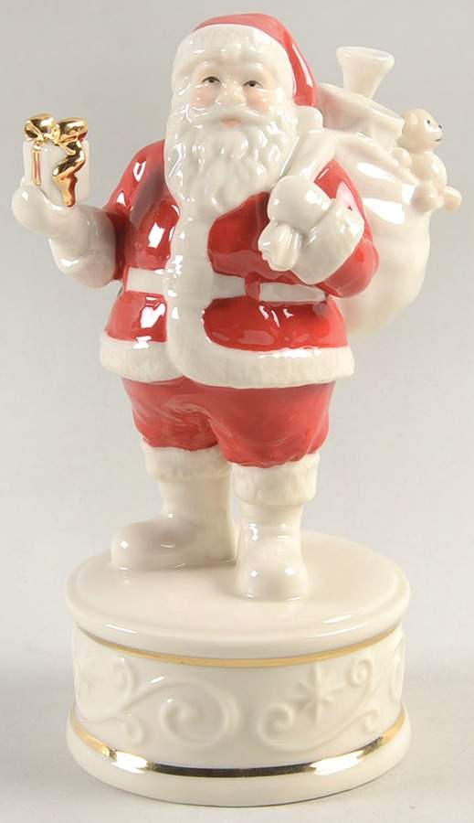 Wonderland Wishes Santa-Up On The Rooftop - Boxed by Lenox-1