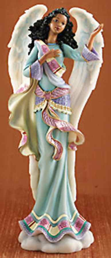 African American Pencil Angels Chinue-God's Blessing - Boxed by Lenox-1