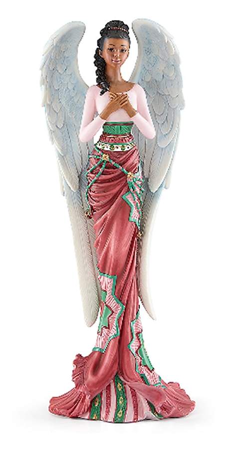 African American Pencil Angels Binta-With God - Boxed by Lenox-1