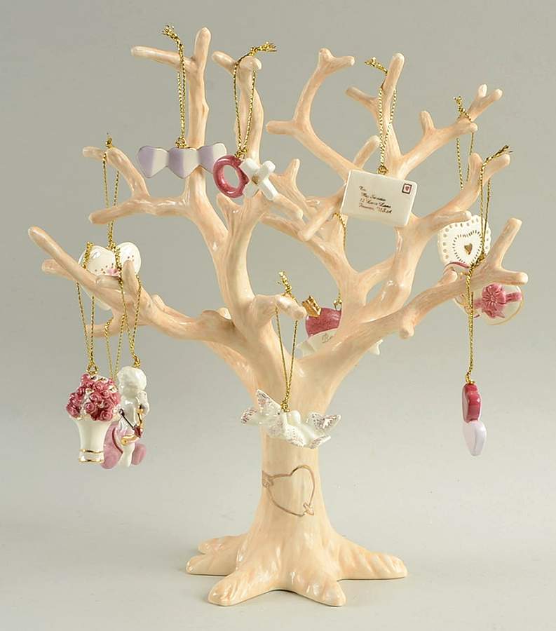 Be Mine Valentine Tree Boxed Set Of Original Tree & Ornaments - With Box by Lenox-1
