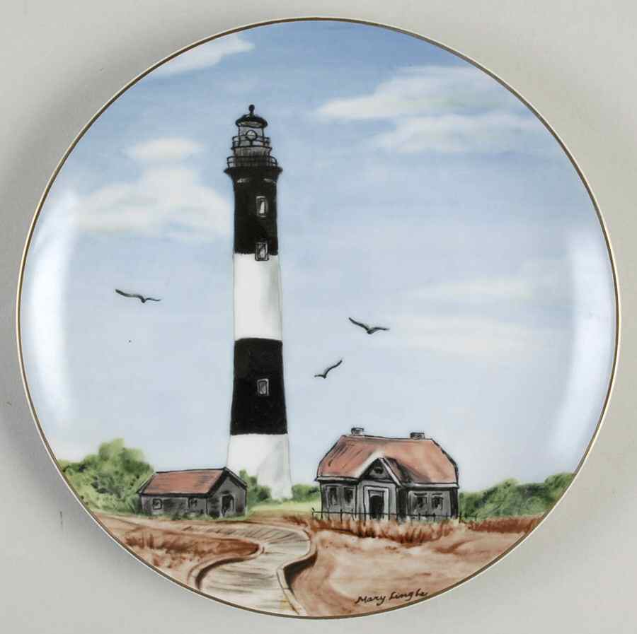 Historic American Lighthouse Fire Island, Ny - Boxed by Lefton-1