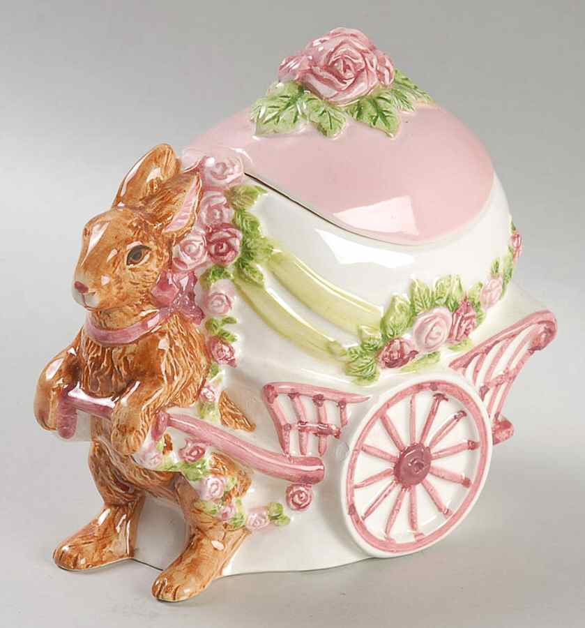 LEFton Giftware Bunny-Sugar Bowl-1993 - No Box by Lefton-1