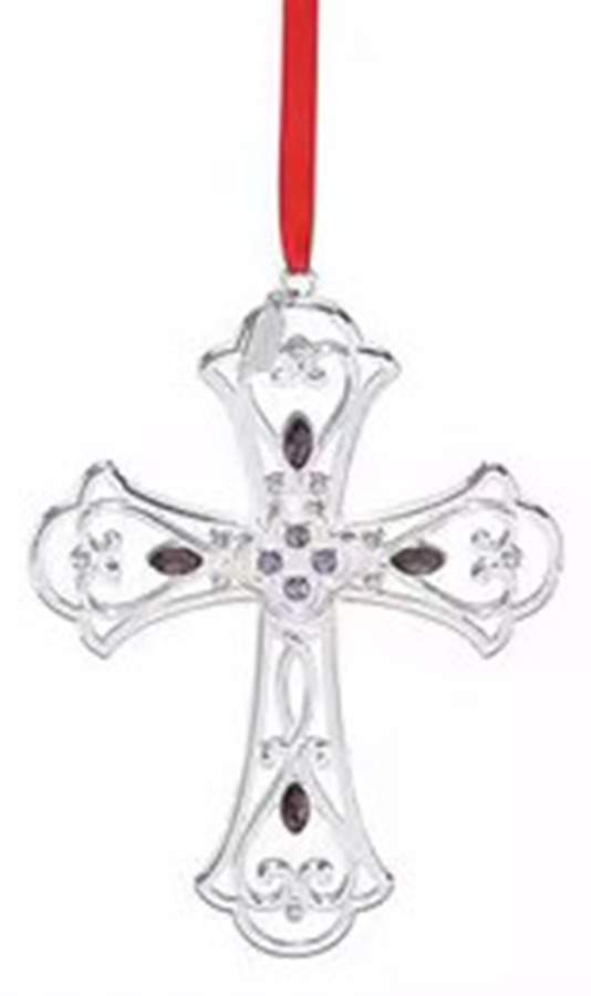 Gemmed Filigree Cross 2019-Gemmed Cross - No Box by Lenox-1