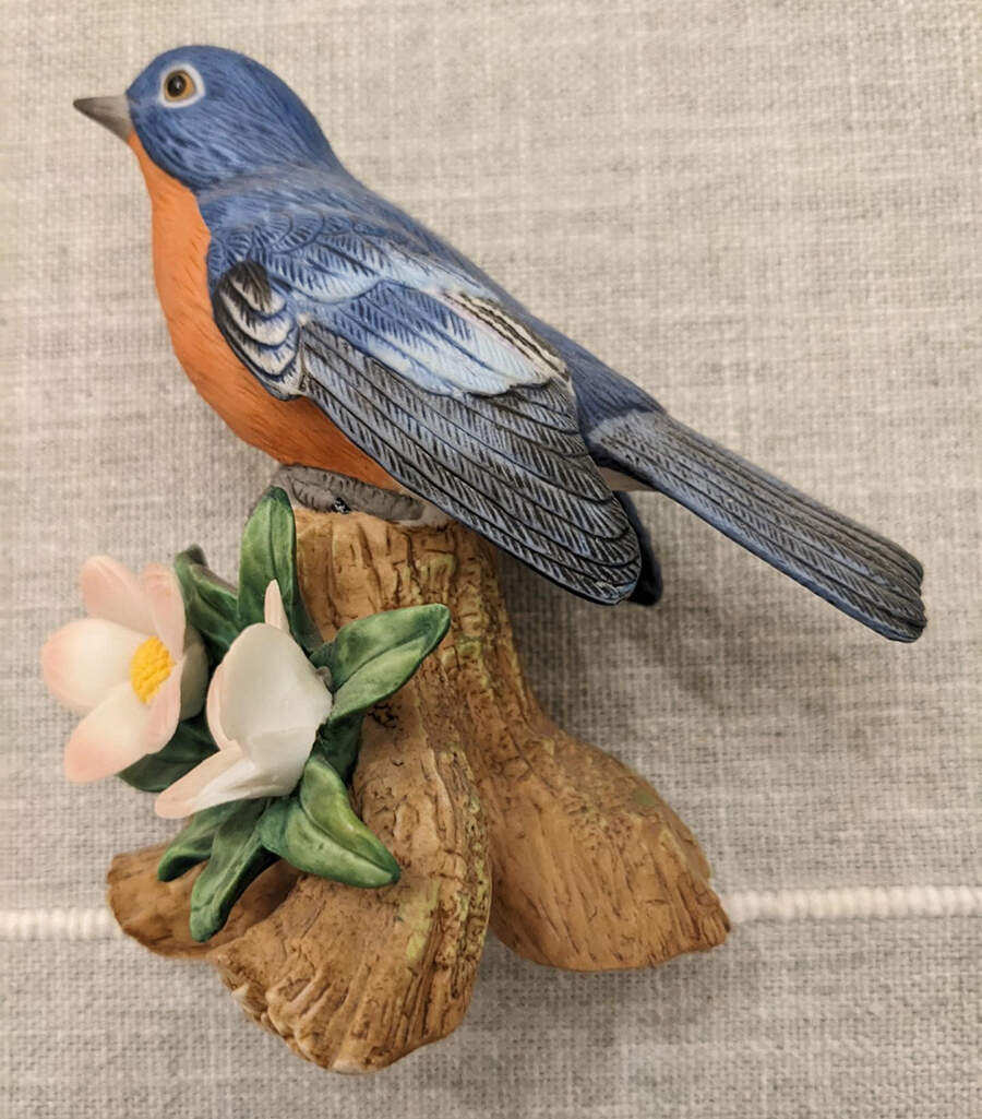 Nest Egg Blue Bird - Boxed by Lefton-1