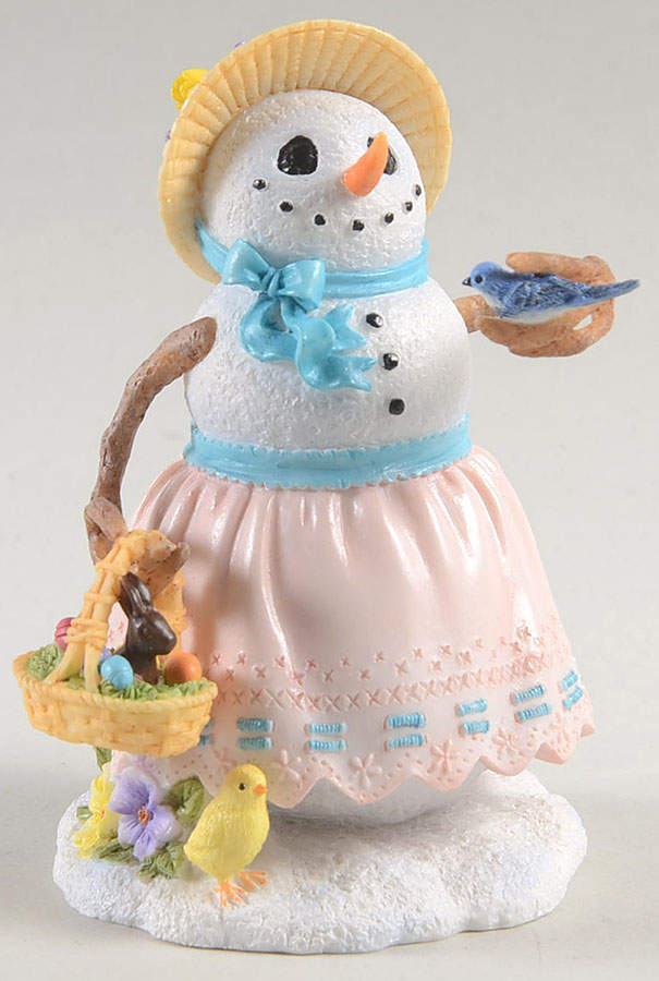 Lynn Bywaters Snowman of the Month April-Best Spring Bonnet - Boxed by Lenox-1