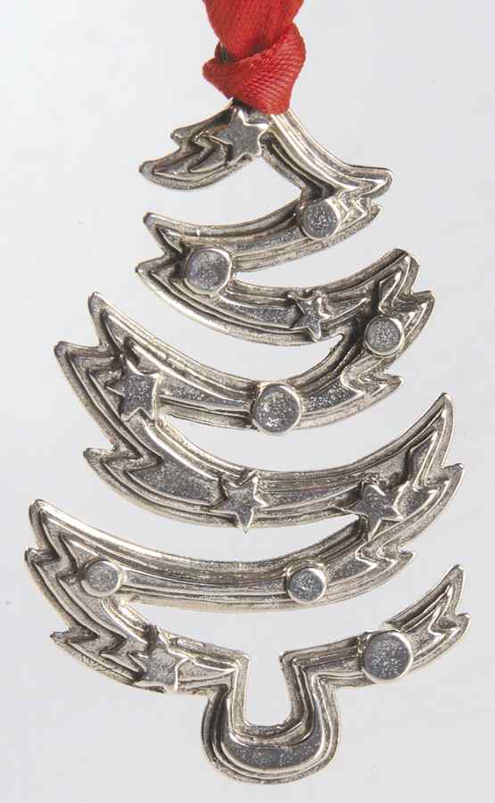 Annual Sterling Tree Silhouette Christmas Tree - No Box by Lunt Silver-1