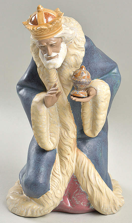 Gres Nativity King Melchior - Boxed by Lladro-1