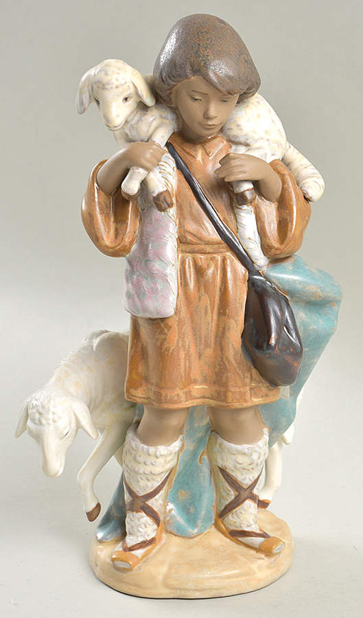 Gres Nativity Shepherd Boy - Boxed by Lladro-1