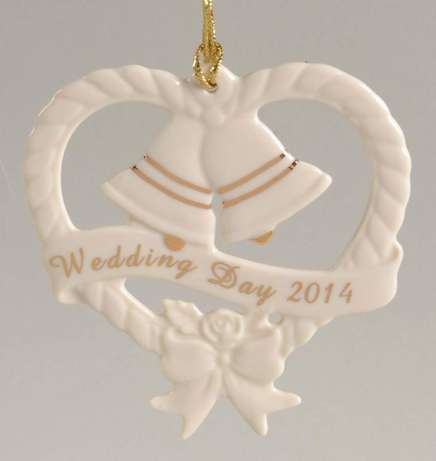 Wedding Bells Ornaments 2014 Wedding Day - Boxed by Lenox-1
