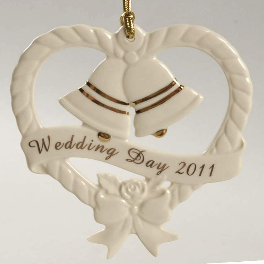 Wedding Bells Ornaments 2011 Wedding Day - No Box by Lenox-1