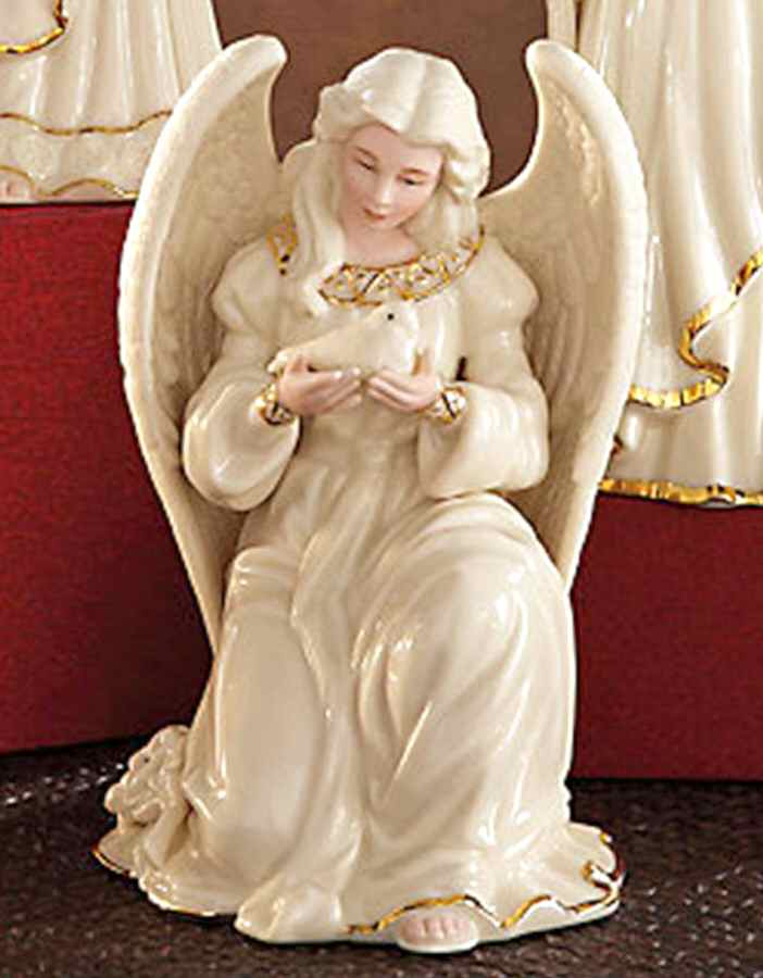 Angelic Visions Angel Kneeling-Peace  - Boxed by Lenox-1