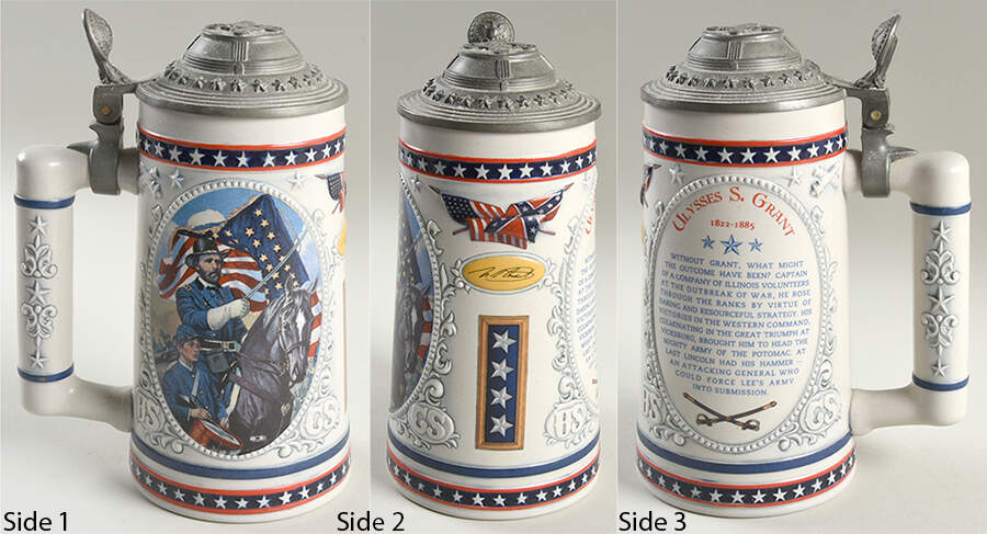 Heroes of the Civil War Ulysses S. Grant-Relentless Warrior - Boxed by Longton Crown-1