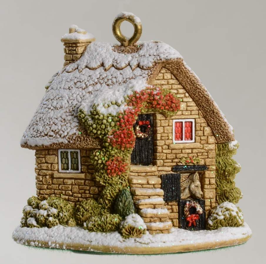 Annual Lilliput Lane Ornament Donkey Stable - No Box by Lilliput Lane-1