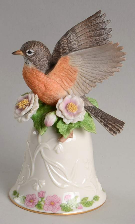 Bird Bell Collection Robin - Boxed by Lenox-1