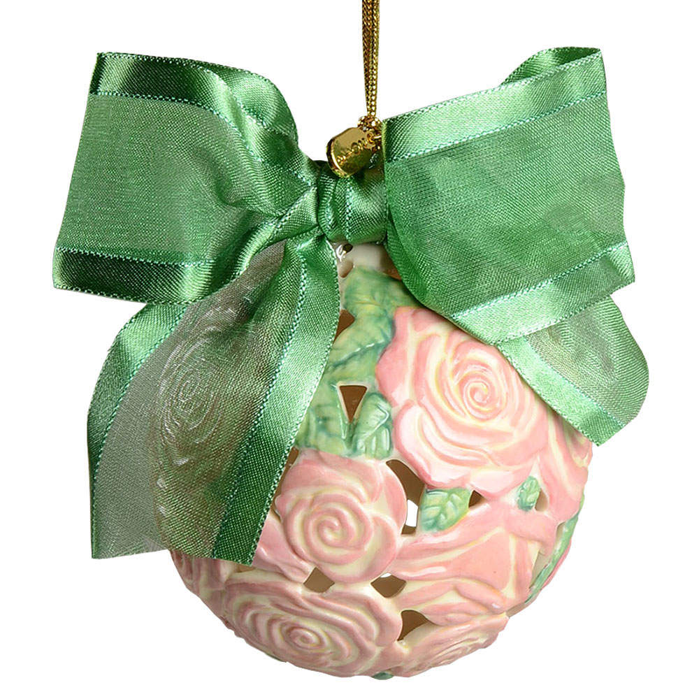 Annual Kissing Ball 2018 Rose Kissing Ball - Boxed by Lenox-1