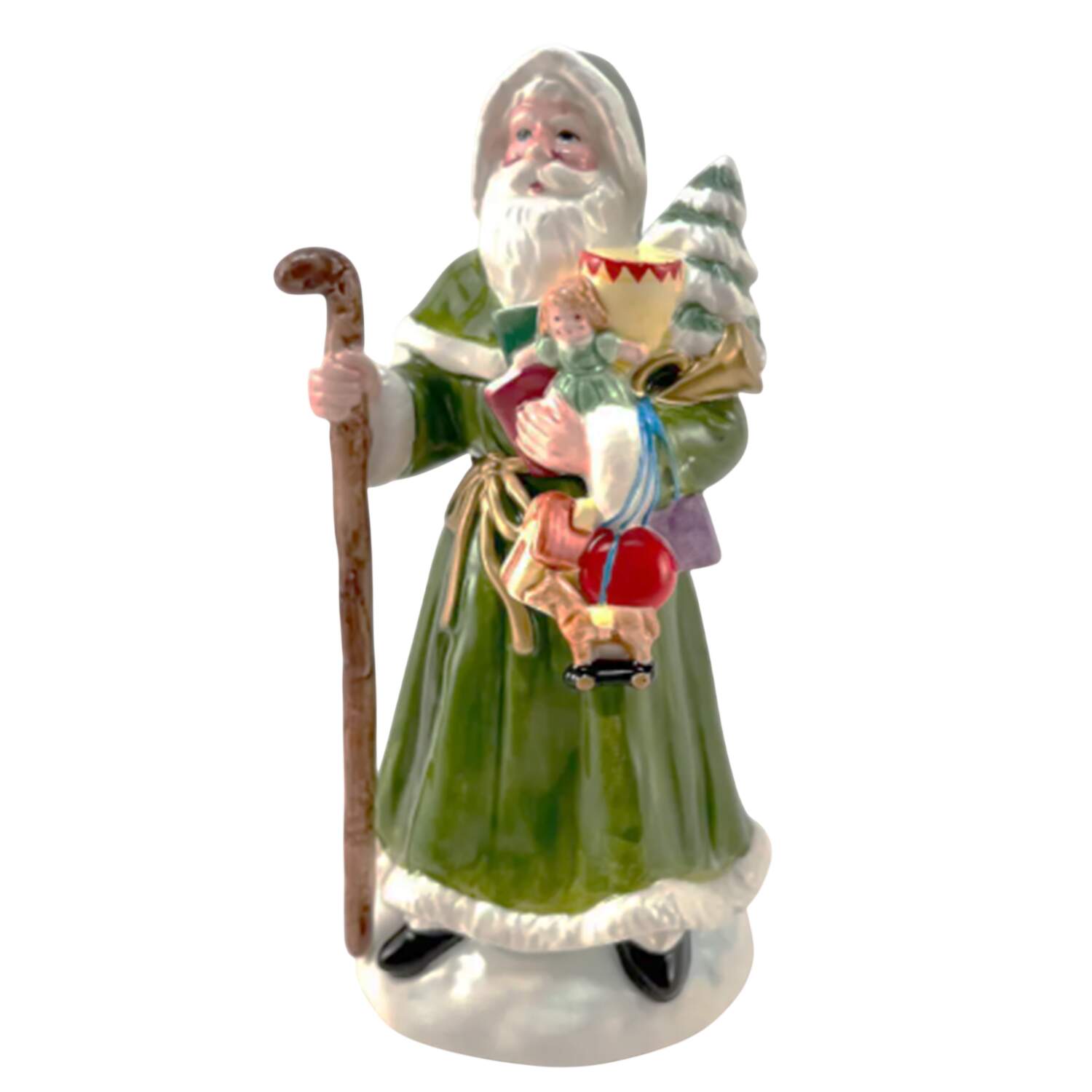 Christmas Musical Figurine Santa-Christmas In Killarney - Boxed by Lefton-1
