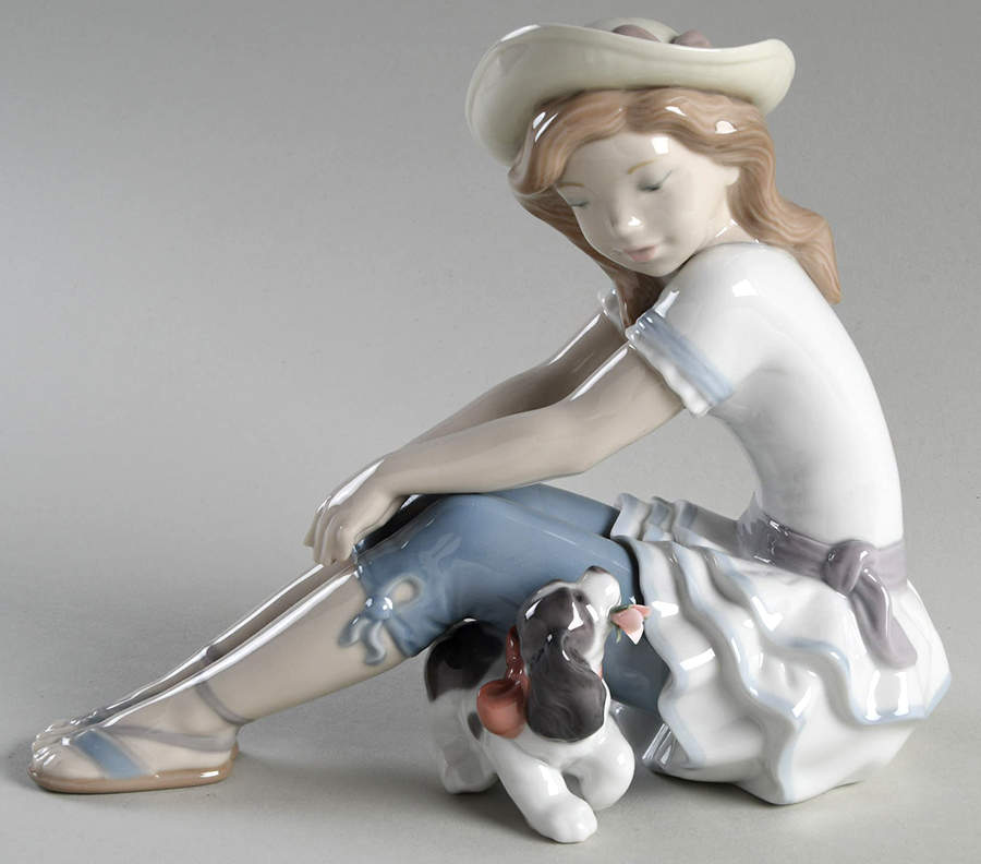 Lladro Annual Figurines 2012-My Playful Pet - No Box by Lladro-1