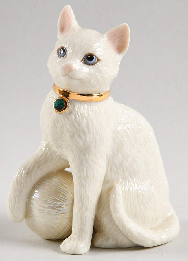 Birthday Kitties May - Cat With Ball - Boxed by Lenox-1