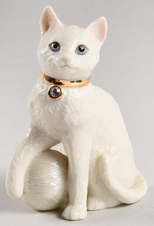 Birthday Kitties October - Cat With Ball - No Box by Lenox-1