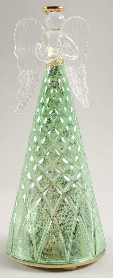 Christmas Lit Crystal Figurines Radiant Lit Glass Angel - Boxed by Lenox-1