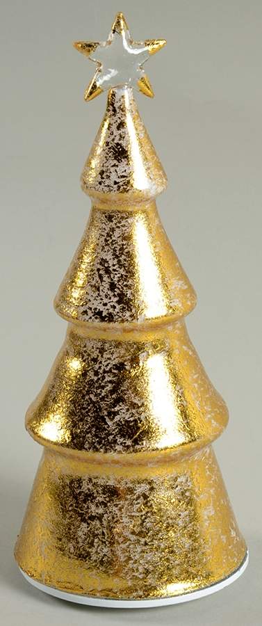 Christmas Lit Crystal Figurines Glisten & Gold Tree - Boxed by Lenox-1