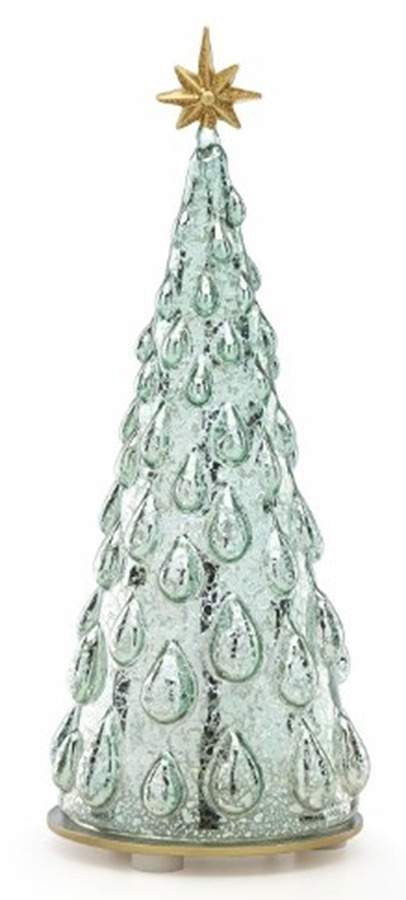Christmas Lit Crystal Figurines Radiant Light Lit Teardrop Tree - Boxed by Lenox-1