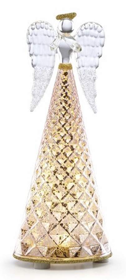 Christmas Lit Crystal Figurines Radiant Light Lit Angel - Boxed by Lenox-1