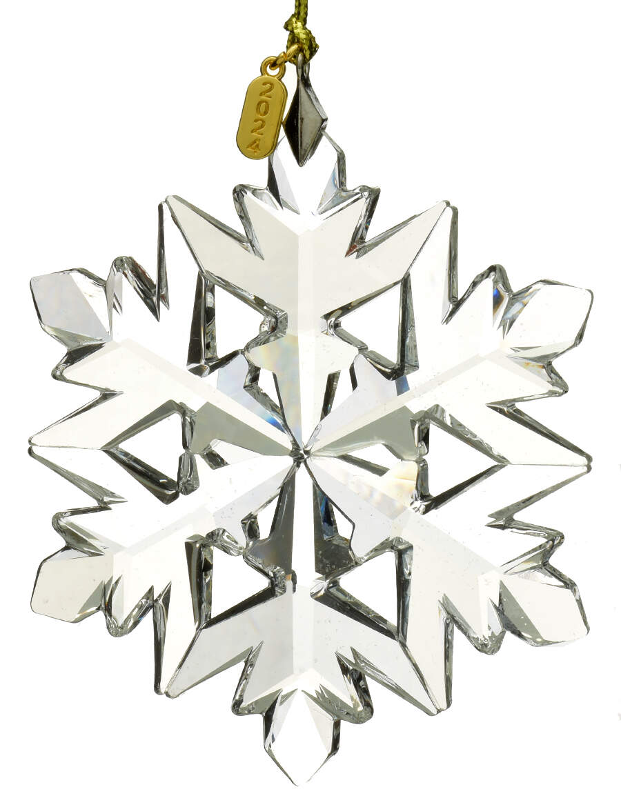 Annual Optic Ornament 2024 Optic Snowflake - Boxed by Lenox-1