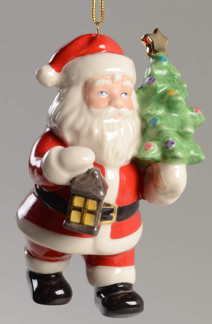 Annual Santa Ornament 2 Santa With Tree - Boxed by Lenox-1