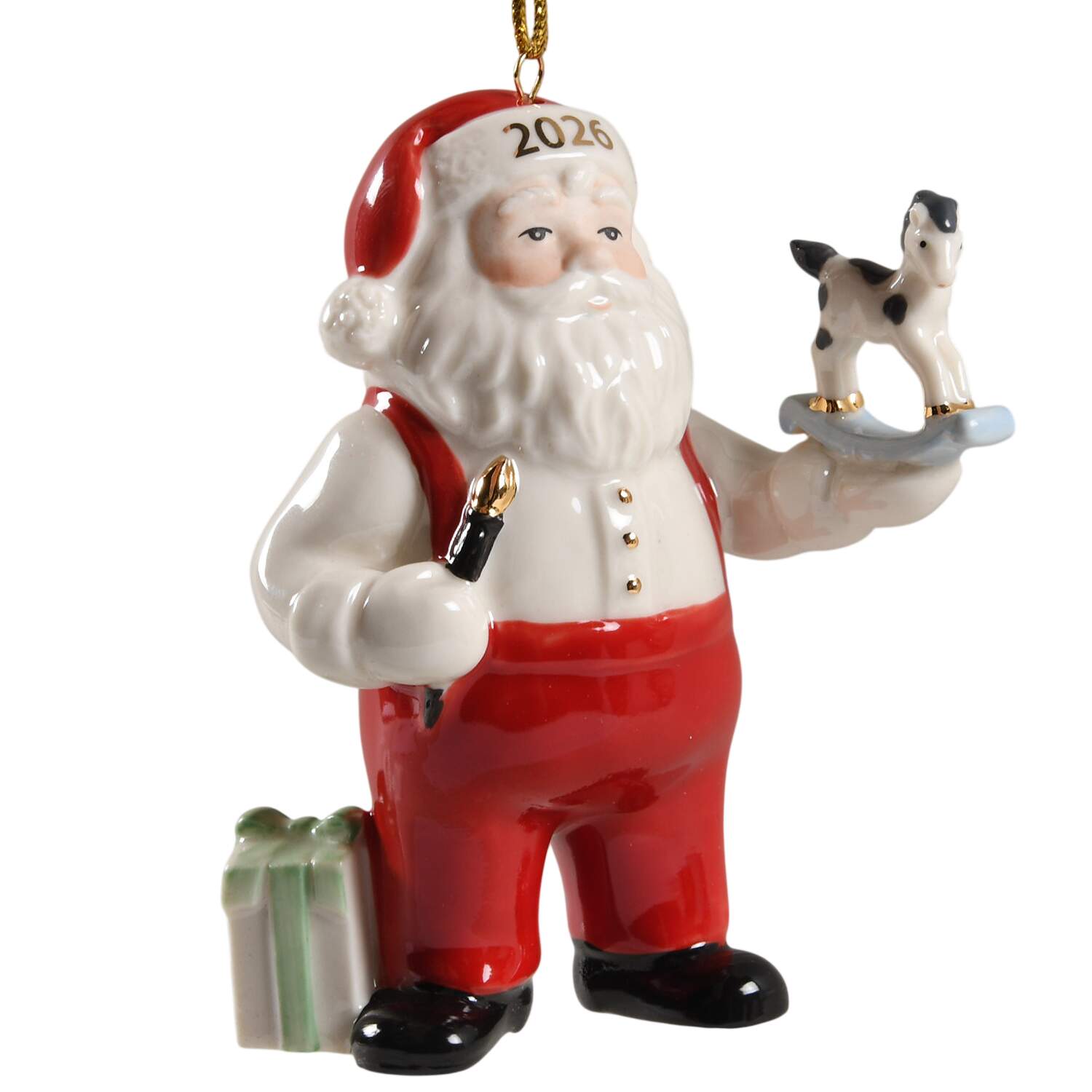 Annual Santa Ornament 2 Santa's Workshop - With Box by Lenox-1
