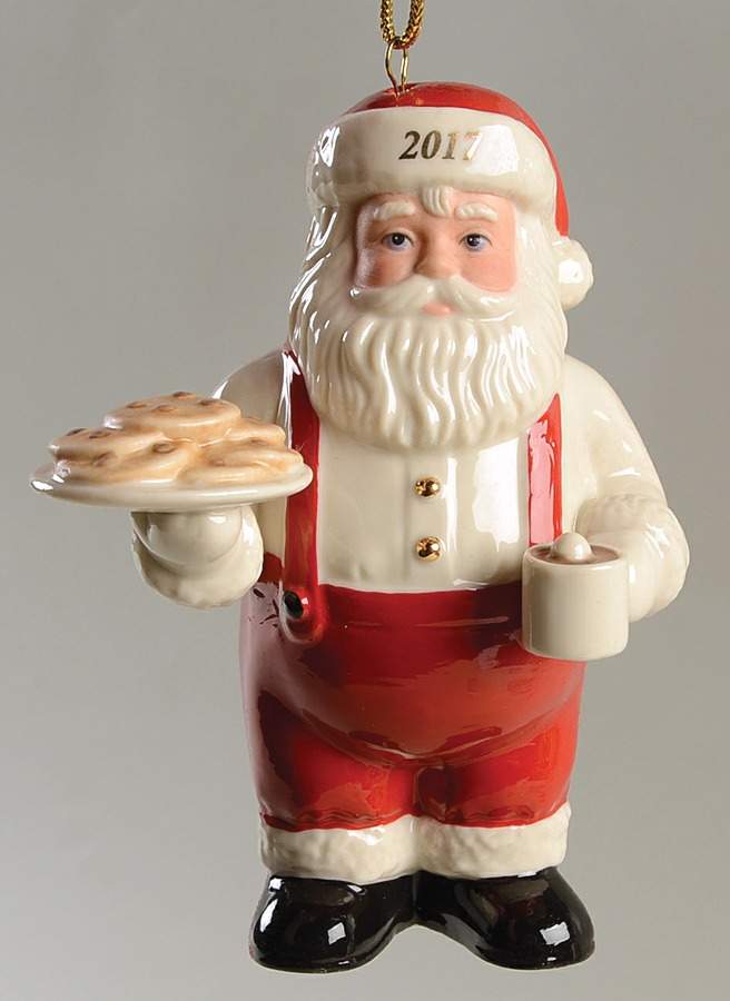 Annual Santa Ornament 2 Cookies For Santa - No Box by Lenox-1