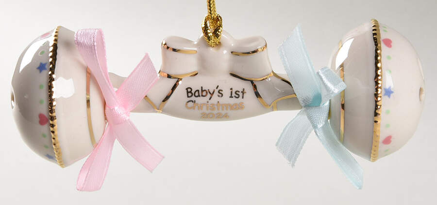 Baby's First Christmas-Rattle 2024-Rattle - No Box by Lenox-1
