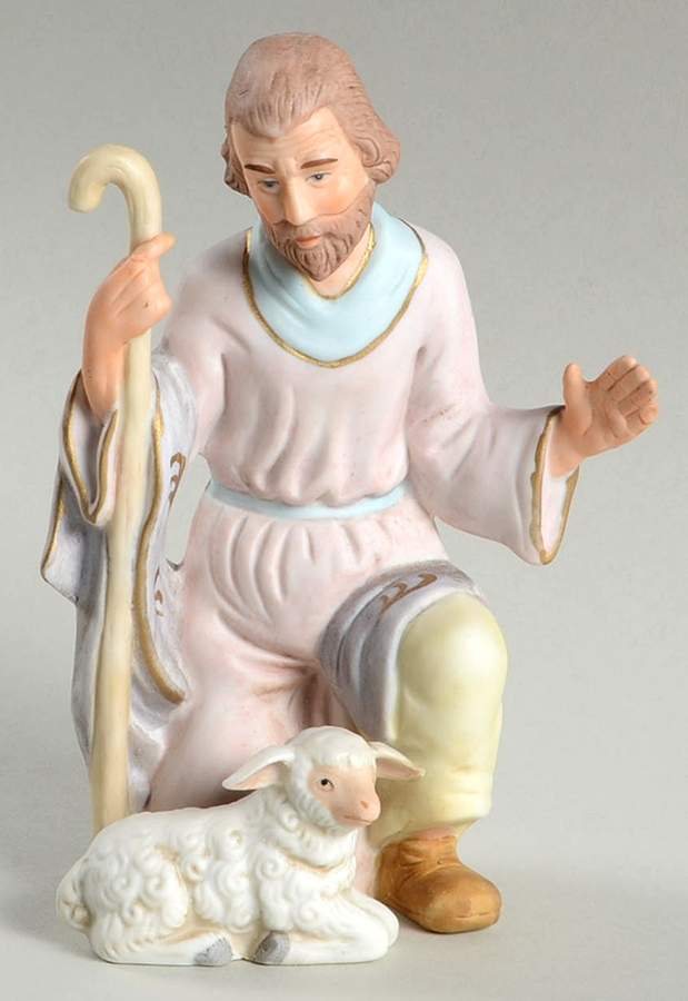 Christopher Collection-4 Shepherd With Lamb - No Box by Lefton-1
