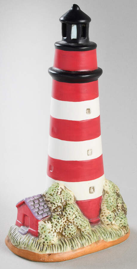 Atlantic Region Mini Lighthouses 2 Assateague, Va - No Box by Lefton-1