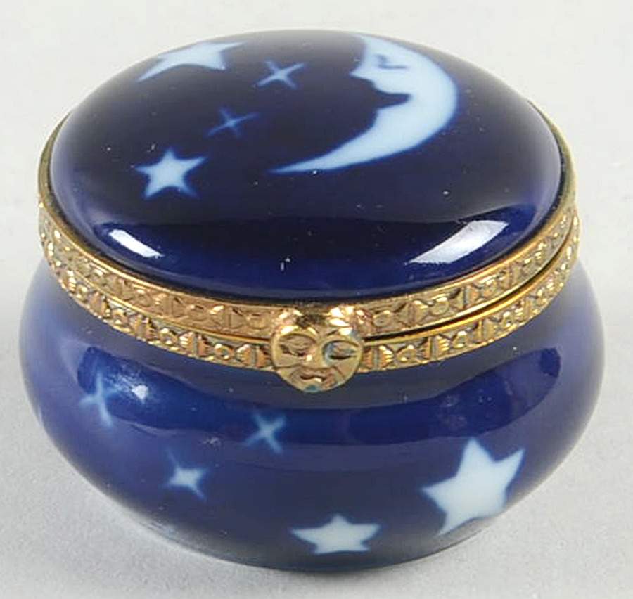 La Seynie Limoges Boxes Moon And Stars - No Box by La Seynie Limoges-1