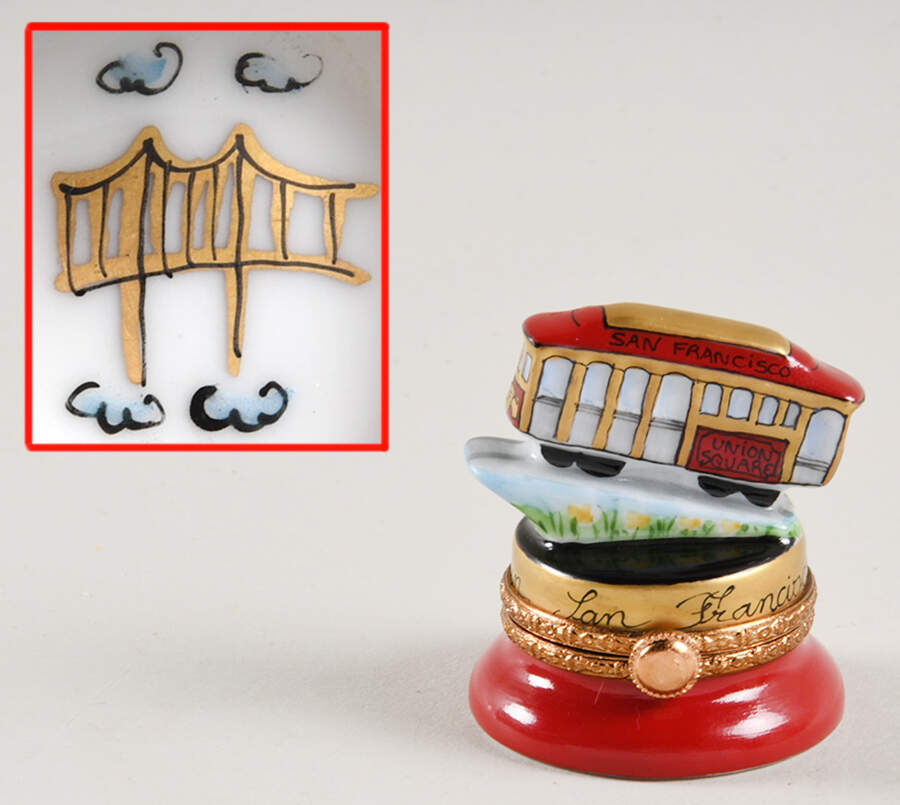 La Seynie Limoges Boxes San Francisco Cable Car - No Box by La Seynie Limoges-1