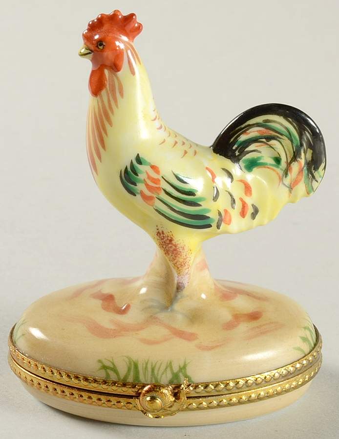 La Seynie Limoges Boxes Rooster - No Box by La Seynie Limoges-1