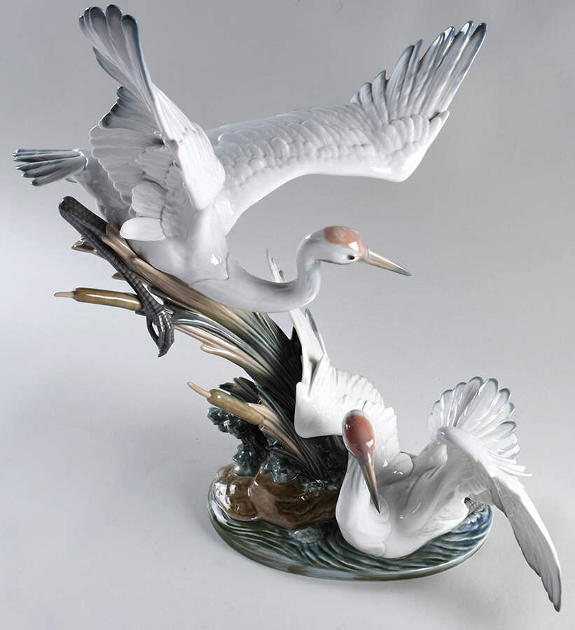 Birds Cranes - No Box by Lladro-1