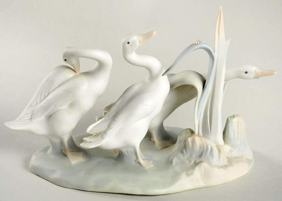Birds Ducks (Geese) Group - No Box by Lladro-1