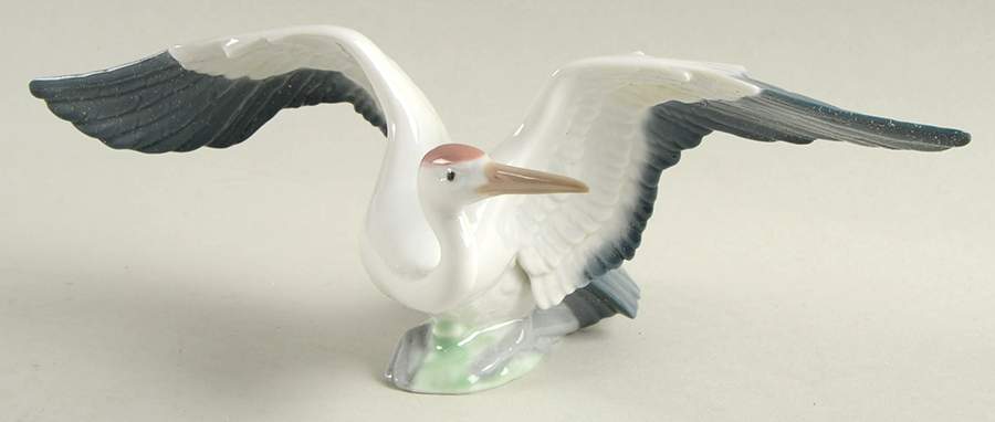 Birds Landing Crane - No Box by Lladro-1