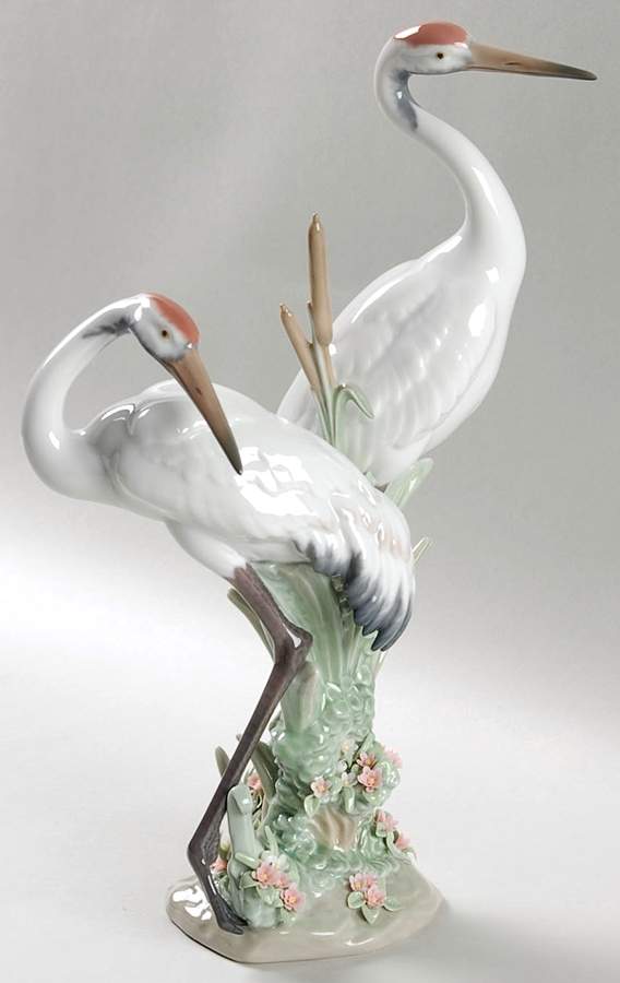 Birds Courting Cranes - Boxed by Lladro-1
