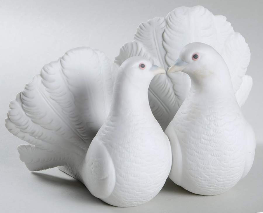 Birds Couple Of Doves - Boxed by Lladro-1