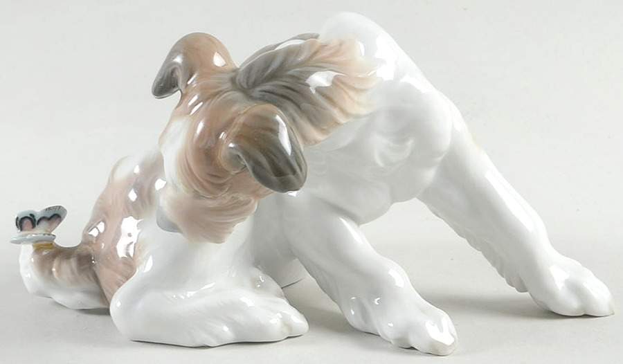 Animals-Domestic Dog & Butterfly - Boxed by Lladro-1