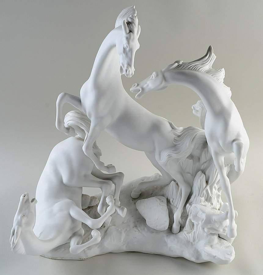Animals-Domestic Horses Group - Boxed by Lladro-1
