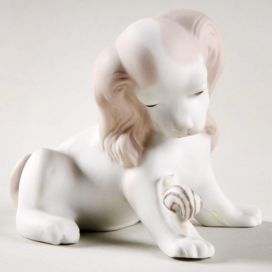 Animals-Domestic Dog & Snail - Boxed by Lladro-1