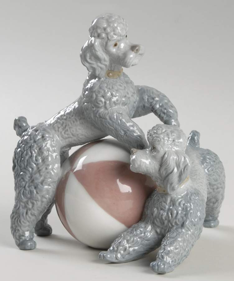 Animals-Domestic Playful Dogs-Poodles - No Box by Lladro-1