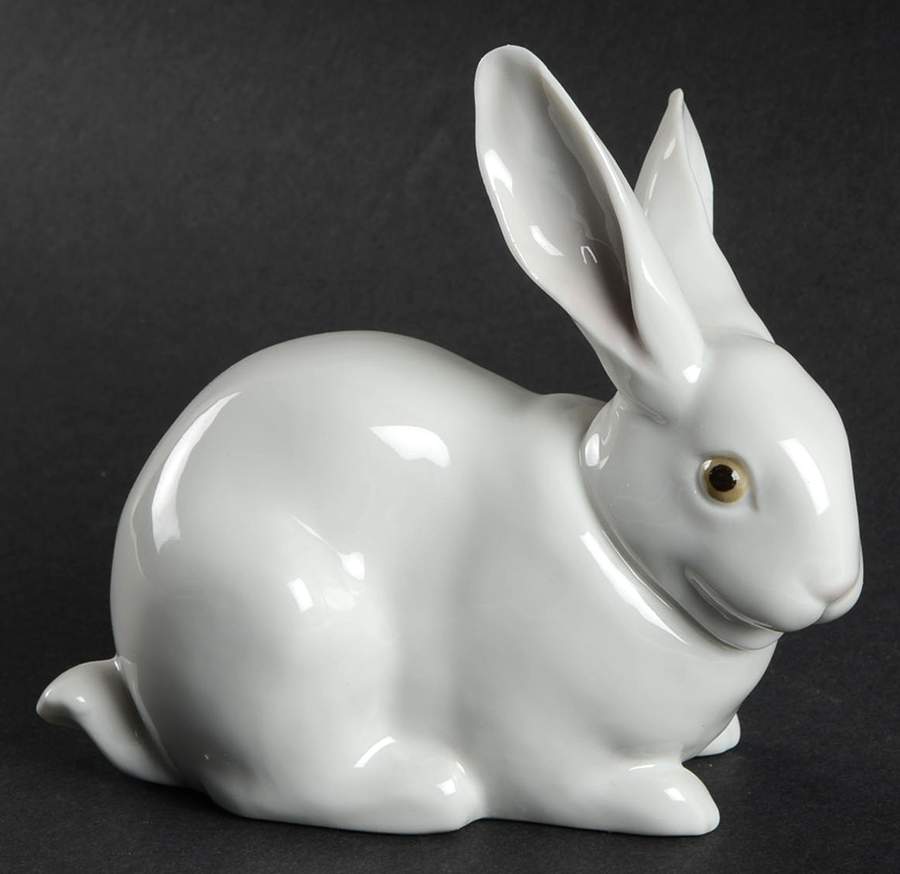 Animals-Domestic Attentive Bunny - Boxed by Lladro-1